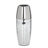 Nowoczesny wazon ceramiczny MIRONA 12X12X30 srebrny