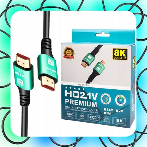 KABEL HDMI 2.1 V PREMIUM ULTRA HIGH SPEED UHD 8K 4K120Hz 10m 8K Monitor na Arena.pl