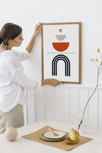 Plakat cyfrowy do wydruku boho geometria na Arena.pl