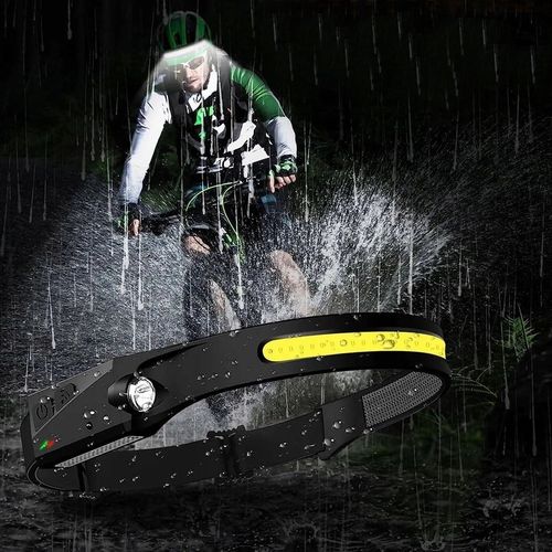 LATARKA CZOŁOWA CZOŁÓWKA LED NA GŁOWĘ LAMPKA AKUMULATOROWA COB CZUJNIK RUCH na Arena.pl