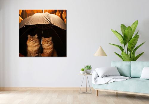 Obraz 100x100cm Jesienny Koci Schron na Arena.pl