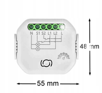 PRZEKAŹNIK ORNO TUYA SMART OR-SH-17101 DOPUSZKOWY 2-KANAŁOWY WI-FI+BLE