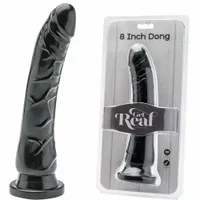 Czarny Długi Członek Żylasty - Get Real 8 Inch Dong 22Cm!