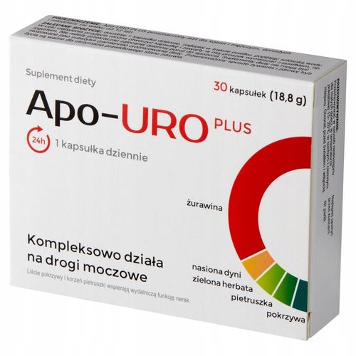 Apo-URO Plus Wsparcie Dróg Moczowych 30 Kapsułek na Arena.pl