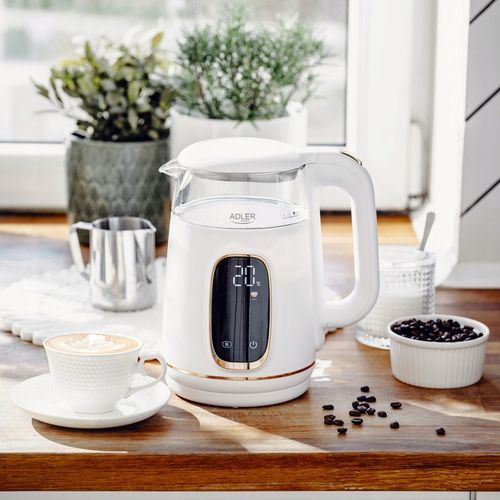Czajnik elektryczny szklany LED 1,7L 2200W Regulacja temperatury Adler na Arena.pl