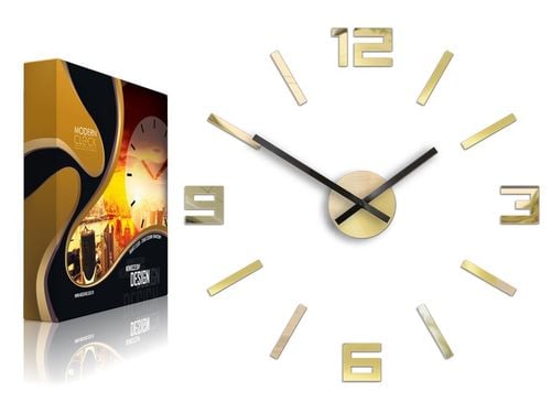 Zegar ścienny ARABIC ZŁOTE LUSTRO 50cm JAKOŚĆ -DIY na Arena.pl