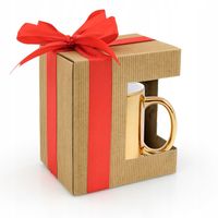 Pudełko PREZENTOWE EKO KRAFT z kokardą