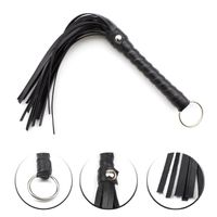 Pejcz skórzany erotyczny 30cm BDSM Bicz Dominacja