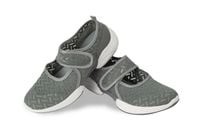 Baleriny damskie zapinane na rzep tenisówki lekkie szare rozmiar 38