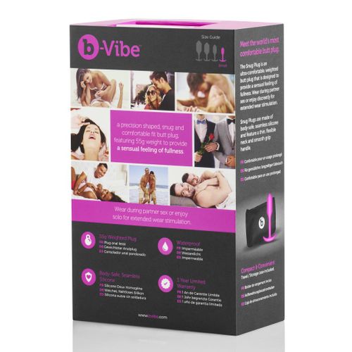 PLug analny - B-Vibe Snug Plug 1 Fuchsia na Arena.pl