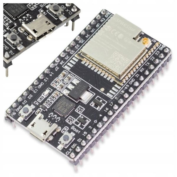 ESP32 ESP-WROOM-32U WiFi Bluetooth NodeMCU DevKitC płytka IoT U.FL zdjęcie 1