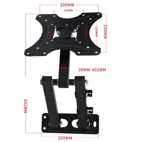 UCHWYT DO TELEWIZORA 32-55" WIESZAK UNIWERSALNY REGULOWANY DO KAMPERÓW na Arena.pl
