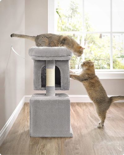 DRAPAK DLA KOTA MAŁY LEGOWISKO JASKINIA SŁUPEK DOMEK LEŻAK 2 POZIOMY 67cm na Arena.pl