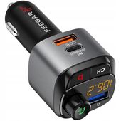Transmiter FM Bluetooth BT Feegar Szybka Ładowarka QC 3.0 PD MP3 Audio