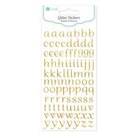 NAKLEJKI BROKATOWE ALFABET 90 SZT DPNB-099 DP CRAFT