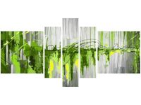 OBRAZ GREEN WATERFALL ZIELONY WODOSPAD