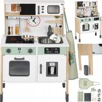 PLAYTIVE KUCHNIA DREWNIANA DLA DZIECI AKCESORIA DŹWIĘK NA PREZENT URODZINY