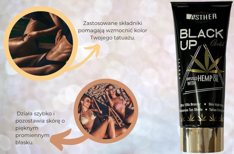 Asther Black Up Gold Hemp Oil Bronzer 200ml zdjęcie 3