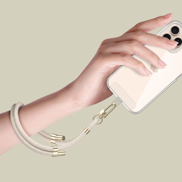 TECH-PROTECT C4S ROPE WRIST STRAP BEIGE/GOLD zdjęcie 2