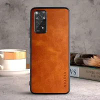 Etui AIORIA LEATHER Xiaomi Redmi Note11 Pro 4G/5G/Note12 Pro 4 pomarańczowy
