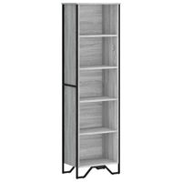 Regał, szary dąb sonoma, 50x31x169 cm, materiał drewnopochodny