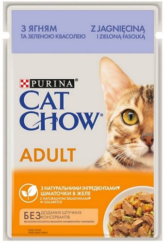 Purina Cat Chow Jagnięcina i zielona fasolka saszetka 85g na Arena.pl