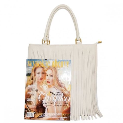 Borsa in Pelle Shopper Sofia Ecru na Arena.pl