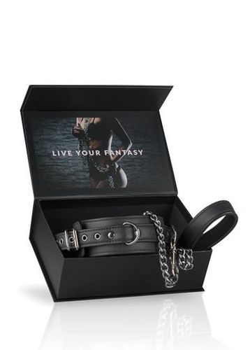 zestaw bdsm bondage miękka obroża smycz łańcuszek na Arena.pl