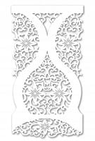 P44 Panel ażurowy kwiatowy glamour dekoracja okna elegancka premium 60x130