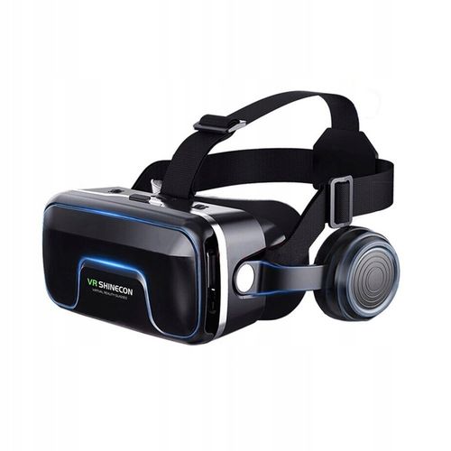 Okulary gogle 3D VR Shinecon 10 do telefonu wbudowane słuchawki PILOT BL na Arena.pl