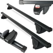 Uniwersalny bagażnik bazowy na relingi standardowe i zintegrowane AMOS ALFA Belki Stalowe 130cm