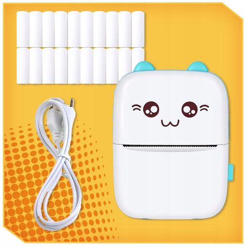 Mini Drukarka Termiczna DRUKUŚ ORYGINALNY Do Zdjęć Przenośna + 11 ROLEK na Arena.pl