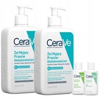 CeraVe Żel Myjący Przeciw Niedoskonałościom, Skóra Tłusta Trądzik 473ml x2