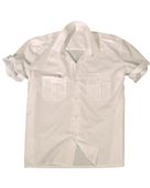 Koszula mundurowa z krótkim rękawem Mil-Tec Shirt z pagonami biała XXL