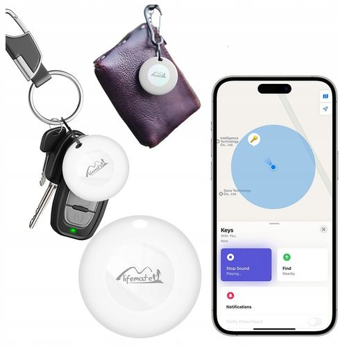Lokalizator GPS Life Tag MiLi IOS APPLE do plecaka kluczy bagażu dla psa na Arena.pl
