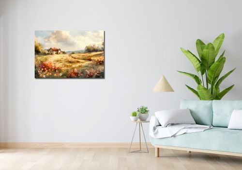 Obraz 90x60cm Sielski Domek na Arena.pl