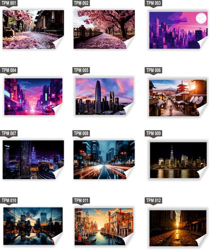 Fototapeta PREMIUM STRUKTURA ZMYWALANA miasto pełne taksówek TAPETA na Arena.pl