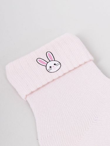 Skarpety dziewczęce bawełniane króliczek 3PAK 20-22 YOCLUB na Arena.pl
