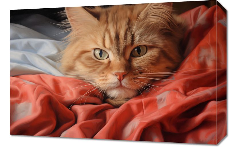 Obraz 60x40cm Mruczący Spokój zdjęcie 1