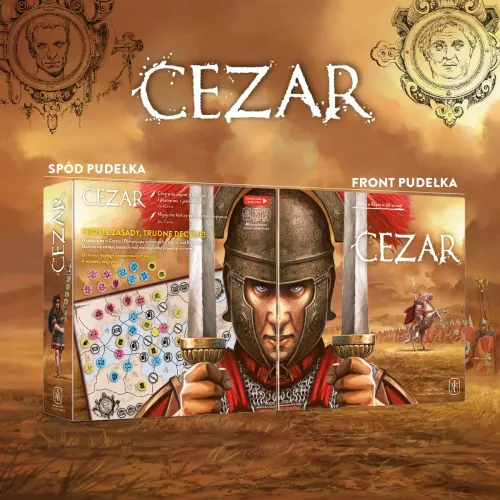 Cezar - szybka strategiczna dwuosobowa gra planszowa pojedynek area control na Arena.pl