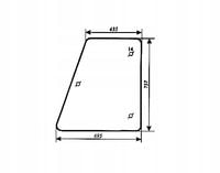 szyba drzwi górna - góra ciągnika Zetor 3320, 5211 kabina BK6011S 60117961