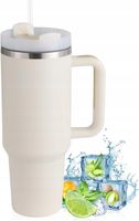 1200ML KUBEK TERMICZNY ZE SŁOMKĄ I USTNIKIEM TERMOS DO SAMOCHODU