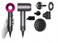 Suszarka Do Włosów Z Dyfuzorem Jonizacją Mocna Zimny Nawiew 5W1 5 Końcówek