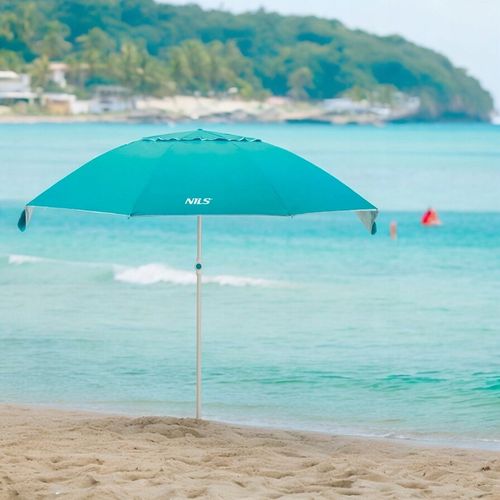 Parasol Plażowy Ogrodowy Duży Składany Parawan Filtr UV Z Pokrowcem NILS na Arena.pl
