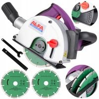 BRUZDOWNICA ELEKTRYCZNA DO BETONU FREZARKA ZESTAW NARZEDZIA TARCZE 3100 W