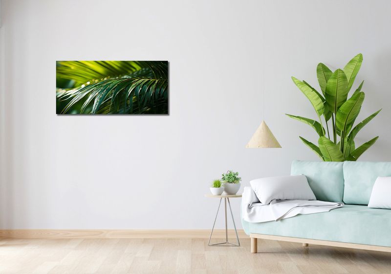 Obraz 90x40cm Zielona Kondensacja zdjęcie 2