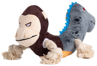 Zabawka szarpak pluszowy dla psa małpinozaur z piszczałką 29×12×13cm