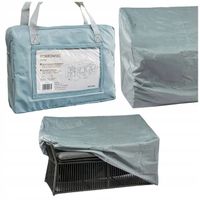 OCHRONNY POKROWIEC NA ŁAWKĘ OGRODOWĄ OSŁONA NA MEBLE 130X65X80/68 CM