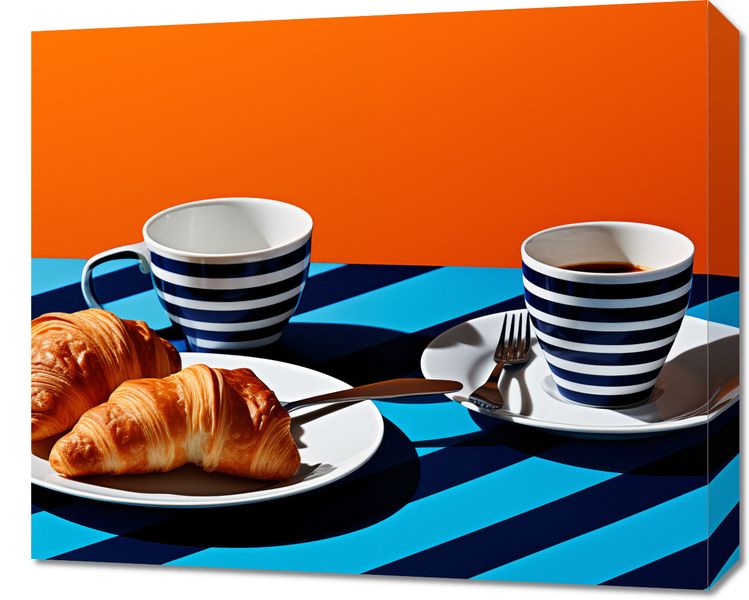 Obraz 60x50cm Croissanty zdjęcie 1