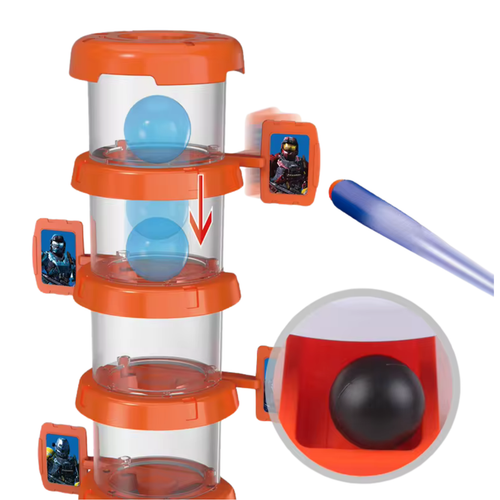 Zestaw Strzelniczy Wieża z Tarczami Pistolet Pociski Gra Strzelanie do Celu na Arena.pl